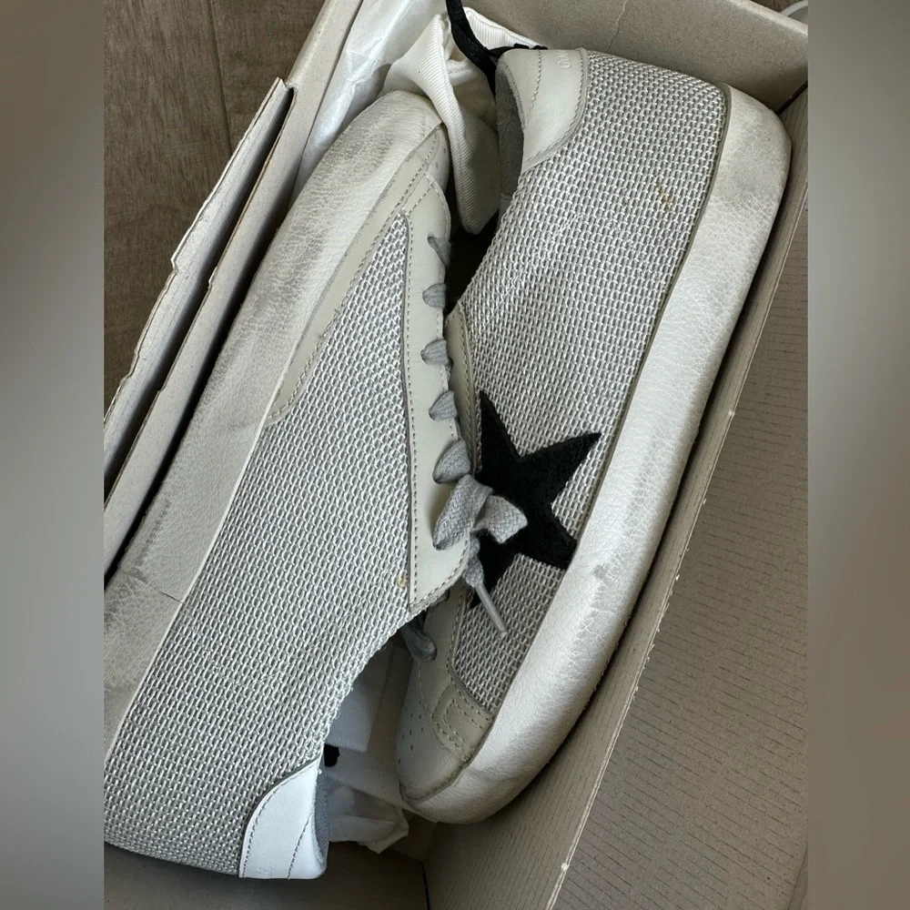 Golden Goose Women's White Leather Star Sneakers